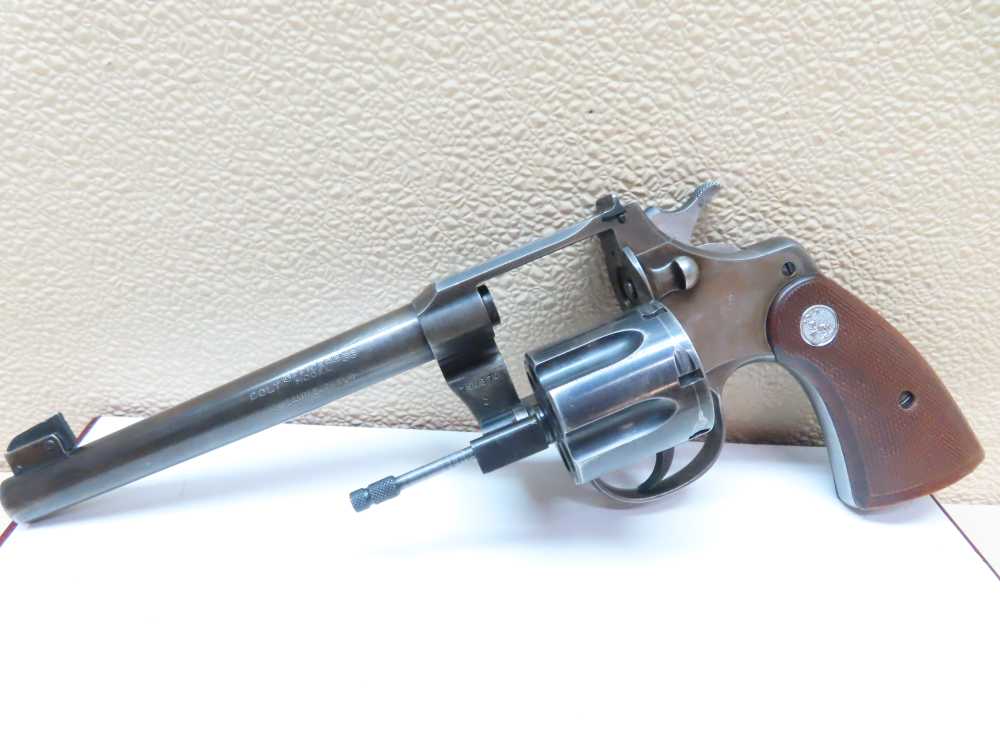 COLT Officers Model USMC PROPERTY Target Revolver Heavy Barrel .38  RARE-img-52
