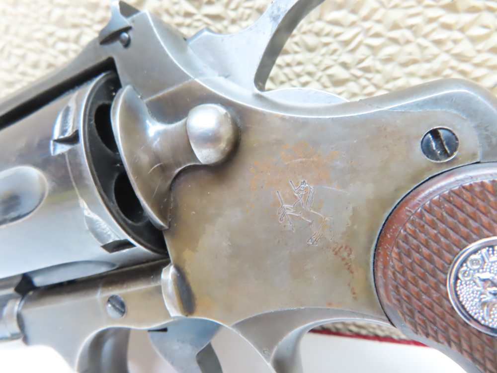 COLT Officers Model USMC PROPERTY Target Revolver Heavy Barrel .38  RARE-img-25