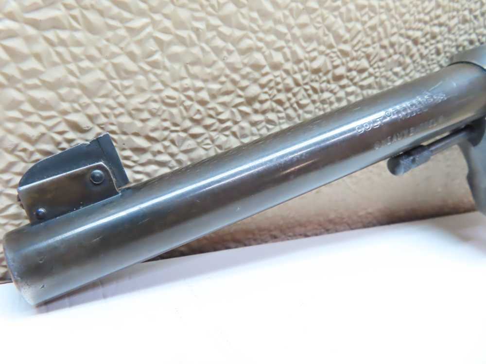 COLT Officers Model USMC PROPERTY Target Revolver Heavy Barrel .38  RARE-img-5