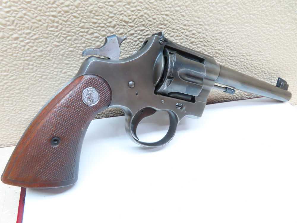 COLT Officers Model USMC PROPERTY Target Revolver Heavy Barrel .38  RARE-img-60