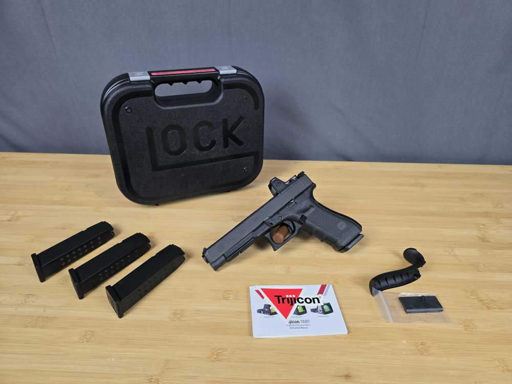 Glock 34 Gen4 MOS Trijicon RMR Type 2 4 Mags-img-0