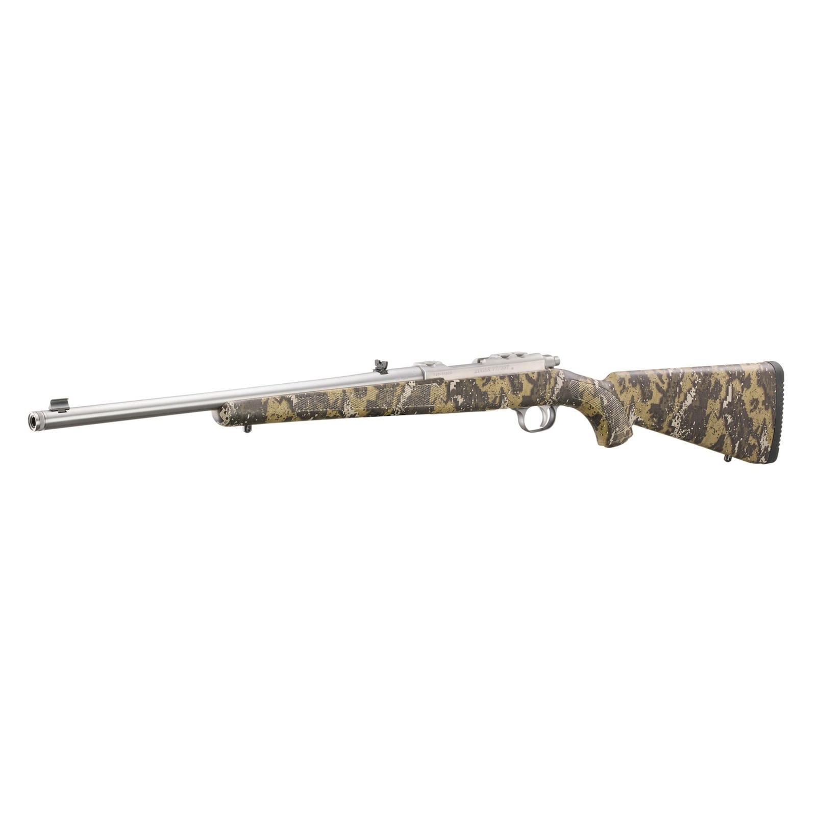 RUGER 77/357 357 Magnum 18.5in 5rd Camo Bolt Action Rifle (7420)-img-4