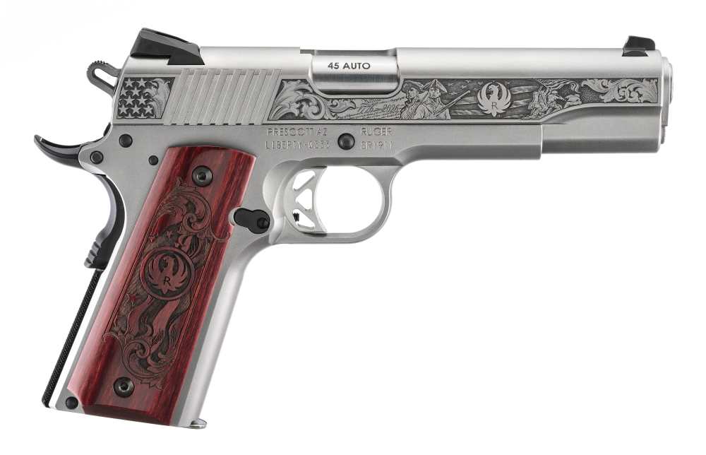 RARE Ruger SR1911 250th Anniversary Engraved 1911 5” Pistol 45ACP 45 ACP-img-0