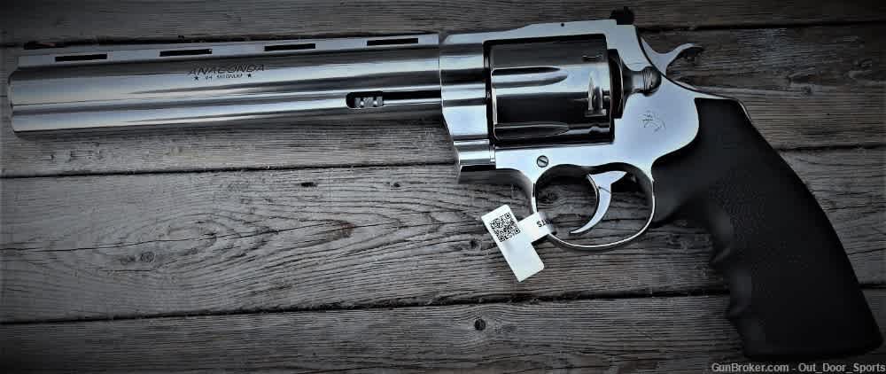 Colt Anaconda .44 Mag 8" Vent Rib Interchangeable Sights DA/SA EZ Pay $118-img-0