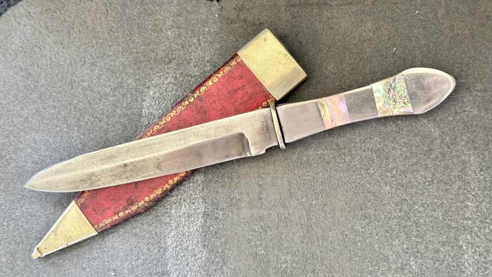 Scarce M. Price San Fran Belt Knife. -img-1