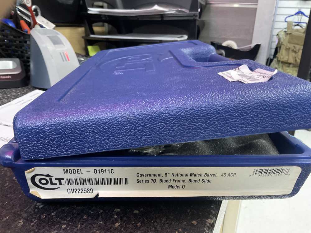 Colt 1911 Government, 5" National Match Barrel, .45 ACP,w/box manual-img-19