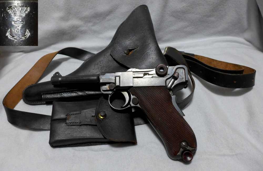 PORTUGUESE ROYAL NAVY LUGER RIG DWM 1906 - VERY RARE-img-0
