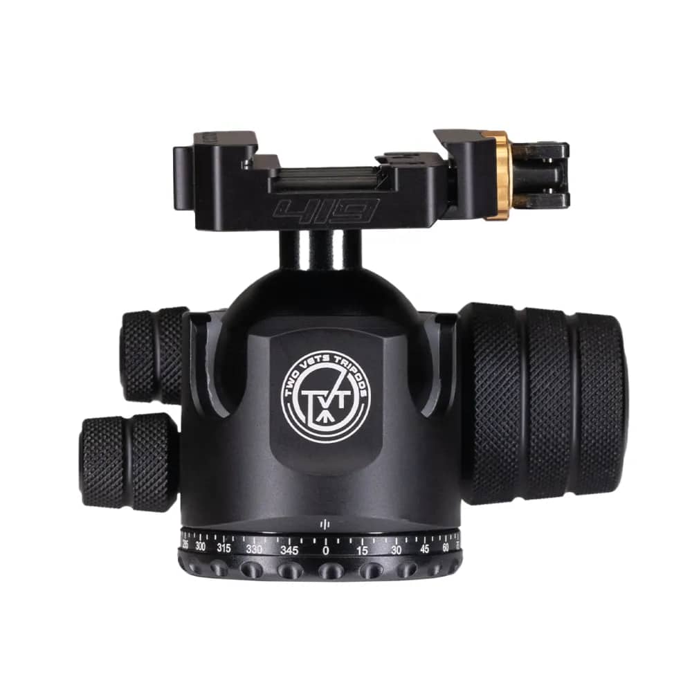 Two Vets Tripods 44MM Dual Tension Ballhead W/ Arcalock Dual Clamp-img-0
