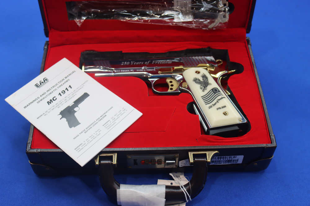 EAA 250TH Anniversary Model MC1911 Pistol High Polish 45ACP 1911 Deluxe 45-img-35