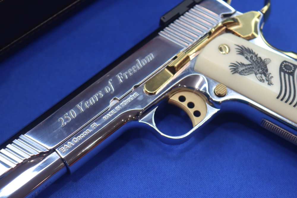 EAA 250TH Anniversary Model MC1911 Pistol High Polish 45ACP 1911 Deluxe 45-img-3