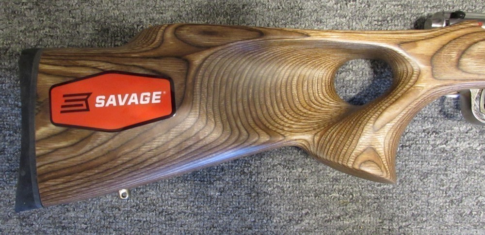 Savage Mark II BTVS 22 rifle with thumbhole stock-img-1