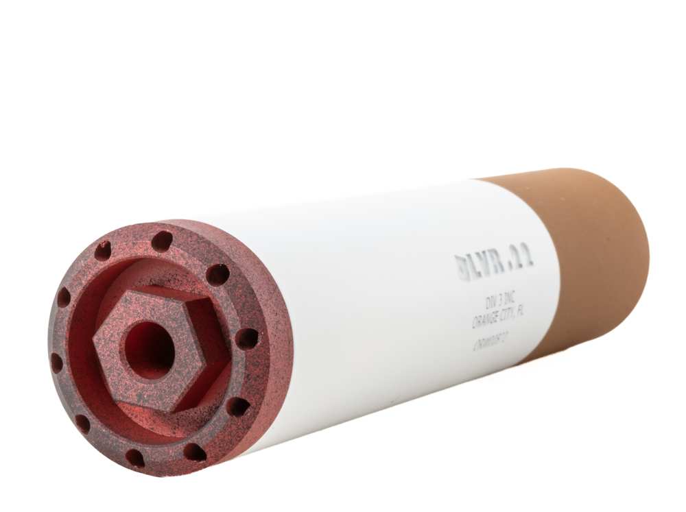 DIVISION 3 OLVR "Heater" Cigarette Suppressor .22 LR 1/2x28 Direct Thread-img-1