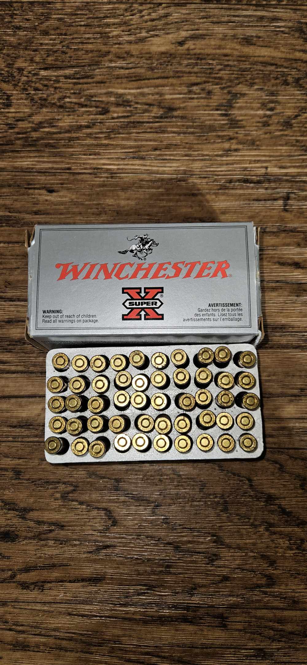 (LW-A5) Vintage Winchester Super X .22 Hornet 46gr Hollow Point 50-Rds-img-0