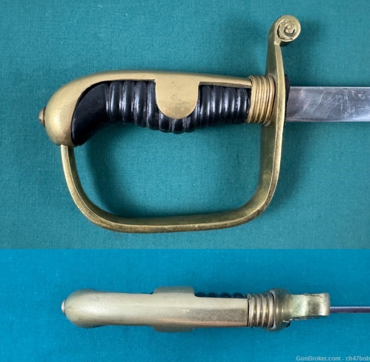 ARGENTINE SAN LUIS PROVINCE CREST CURVED SABER SWORD Excellent!-img-3