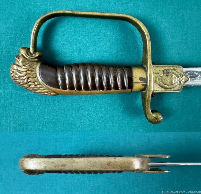 ARGENTINE CREST POLICE ROOSTER LIONS HEAD SWORD SABER ALEX COPPEL GERMAN -img-2