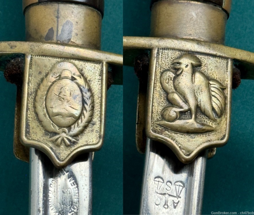 ARGENTINE CREST POLICE ROOSTER LIONS HEAD SWORD SABER ALEX COPPEL GERMAN -img-5
