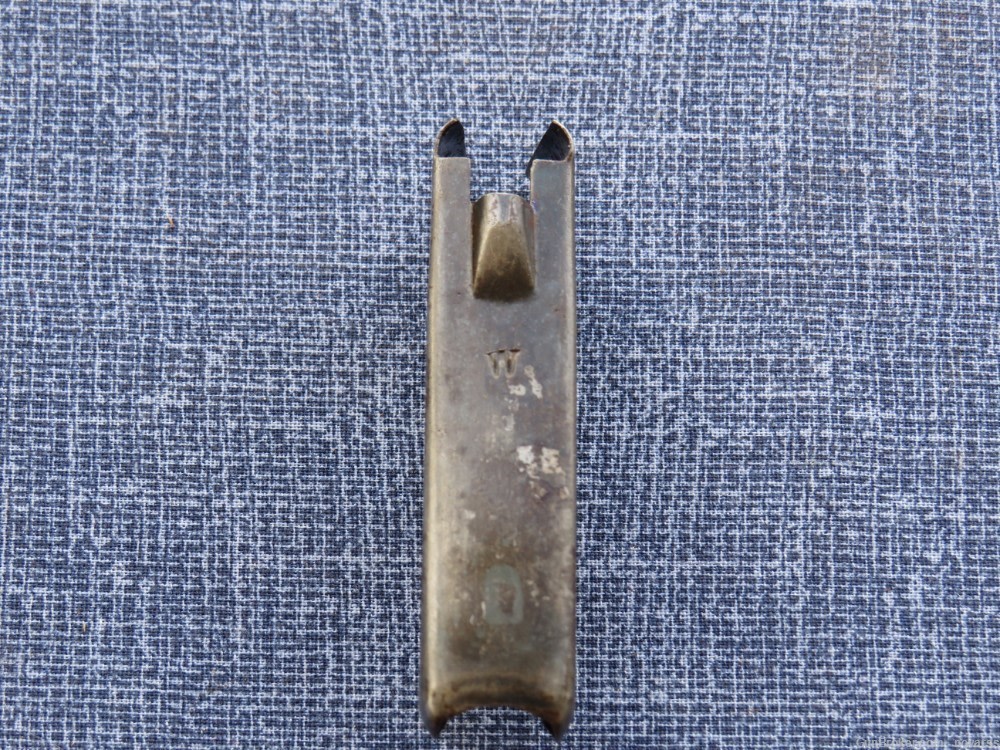 WWII GERMAN 8X56R M95 MANNLICHER BIG W STAMPED AMMO CLIP #2-img-0