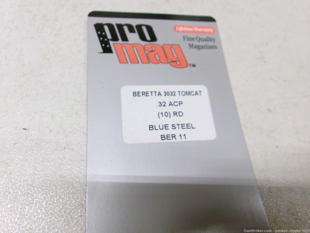 ProMag Beretta 3032 Tomcat 32 ACP 10Rd Magazine New, NO CC FEES-img-0