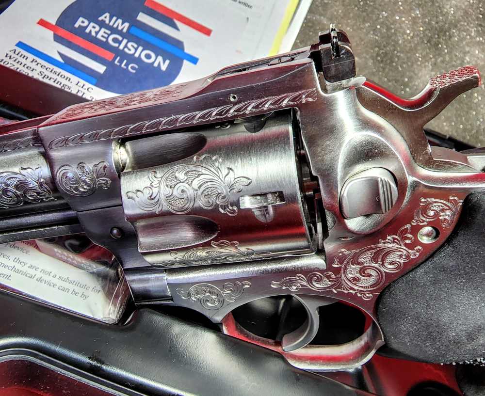 RUGER RARE  CNC ENGRAVING GP100 357 MAG 4.2" 6-RD REVOLVER-img-0