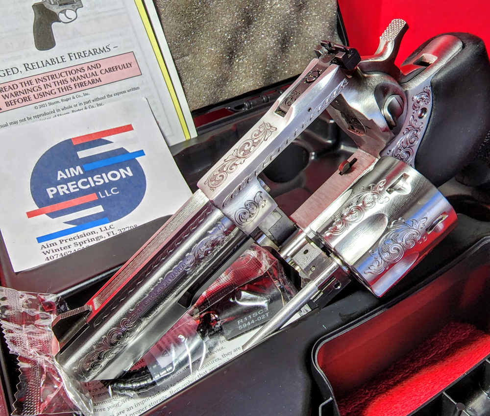 RUGER RARE  CNC ENGRAVING GP100 357 MAG 4.2" 6-RD REVOLVER-img-2