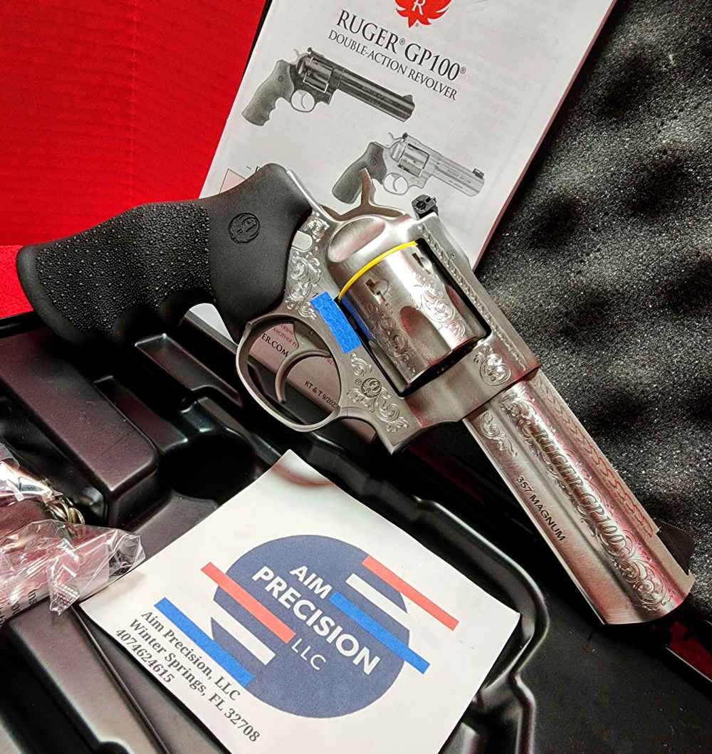 RUGER RARE  CNC ENGRAVING GP100 357 MAG 4.2" 6-RD REVOLVER-img-6