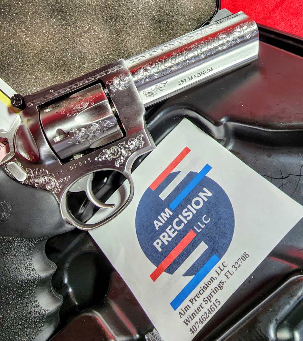 RUGER RARE  CNC ENGRAVING GP100 357 MAG 4.2" 6-RD REVOLVER-img-11