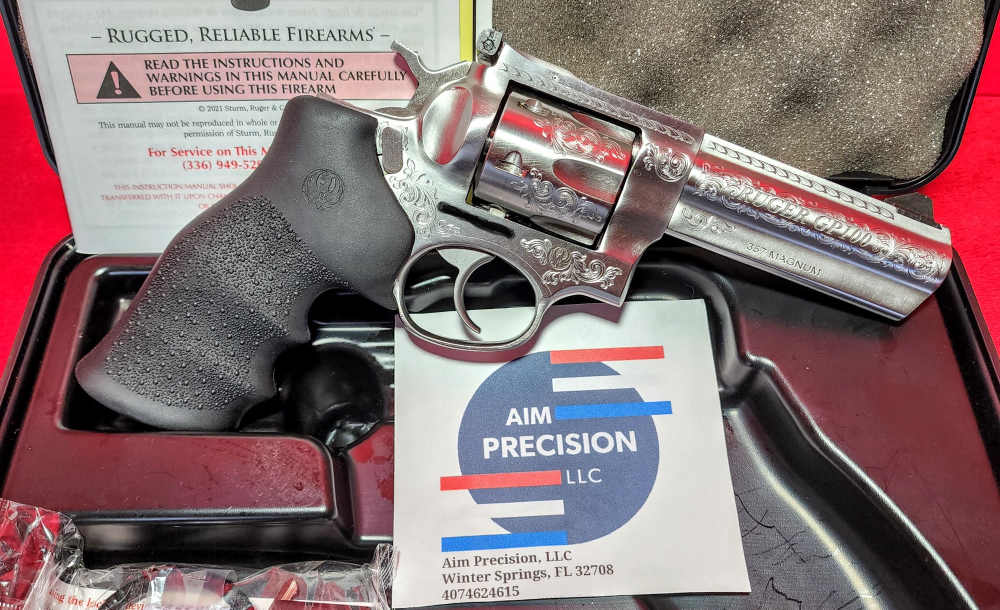 RUGER RARE  CNC ENGRAVING GP100 357 MAG 4.2" 6-RD REVOLVER-img-10
