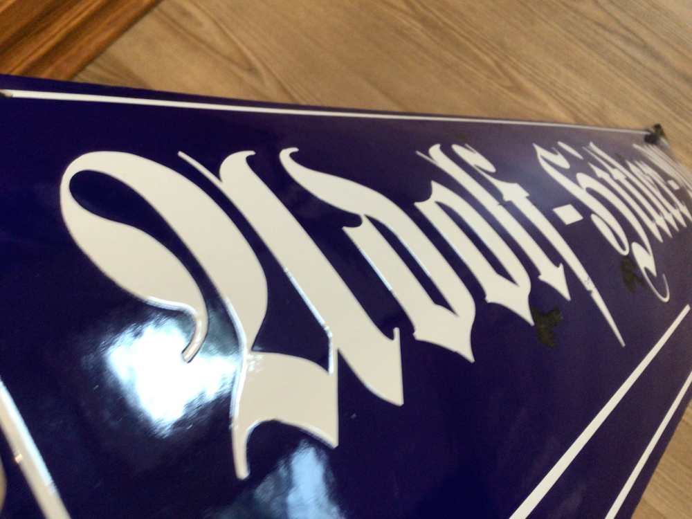 Original WWII GERMAN A.H. STREET SIGN-img-5
