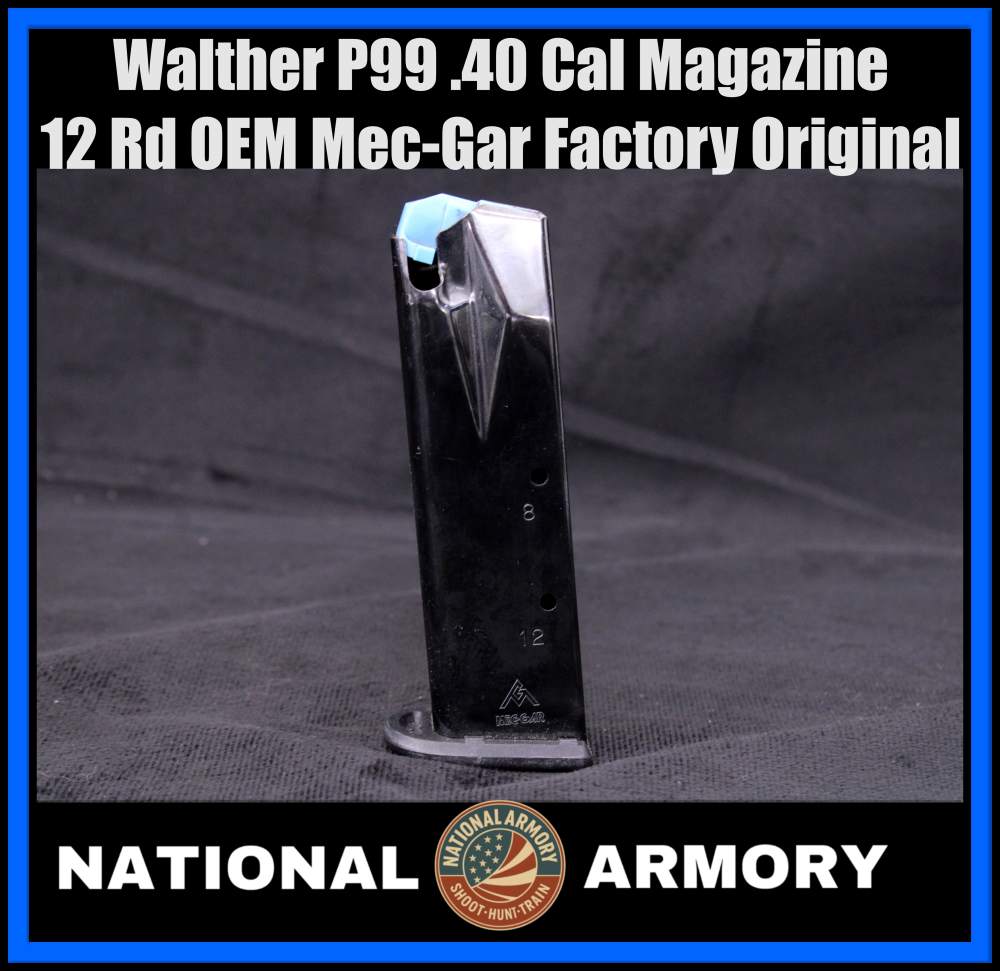 Walther P99 .40 Cal Magazine 12 Round OEM Mec-Gar Factory DISCONTINUED-img-0