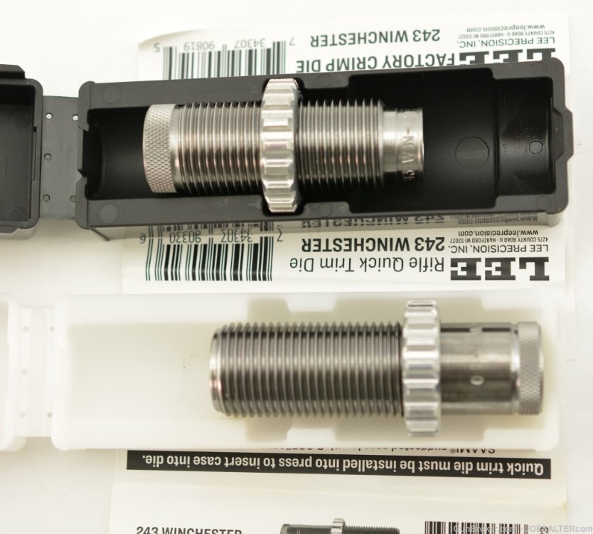 Lee Factory Crimp Die & Rifle Quick Trim Die 243 Winchester -img-0