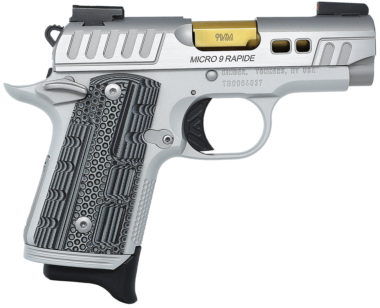 3300230 Kimber Micro 9 Rapide Dawn 9mm 3.15" 7 + 1rd KimPro II Silver-img-0