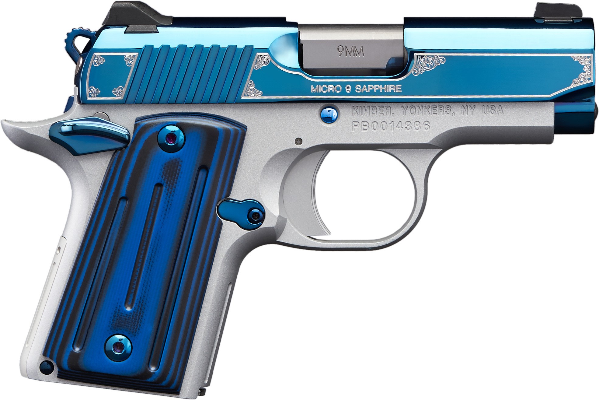 3300111 Kimber Micro 9 Sapphire 9mm 3.15" 7 + 1rd Satin Silver-img-0