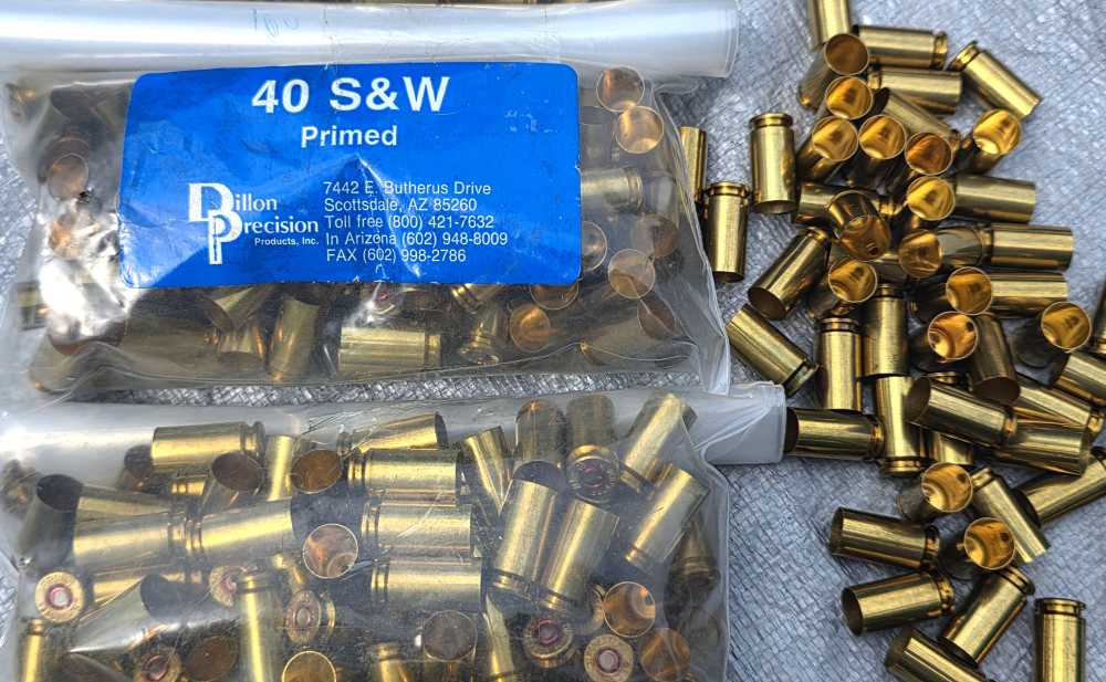 New 40 S&W Winchester Brass primed 4 bags 400 pc total-img-0