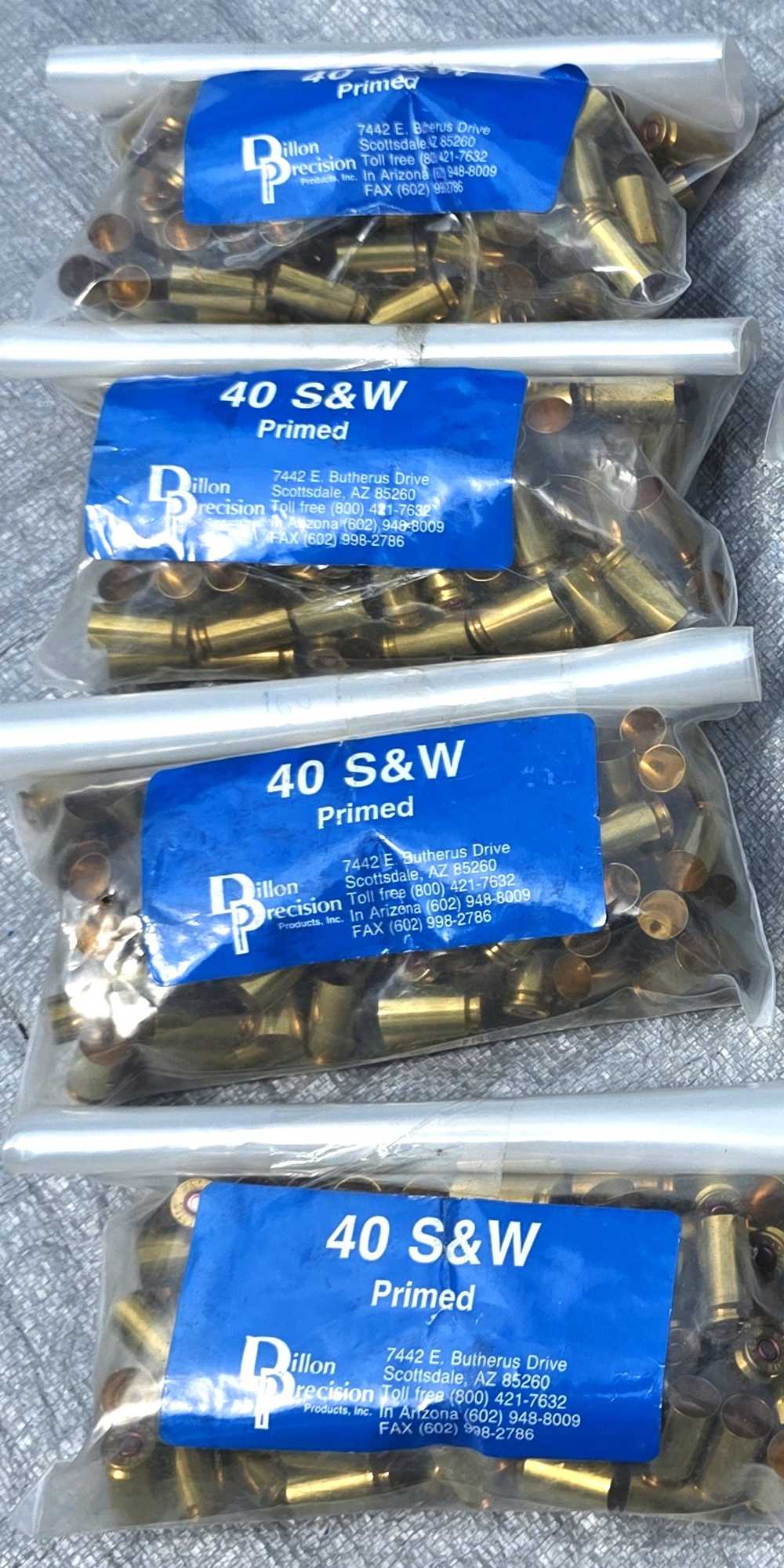 New 40 S&W Winchester Brass primed 4 bags 400 pc total-img-1