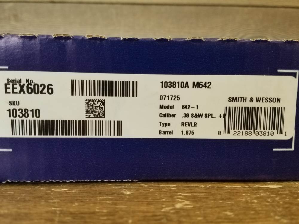 Smith & Wesson Model 642 Airweight .38Spl 103810-img-3