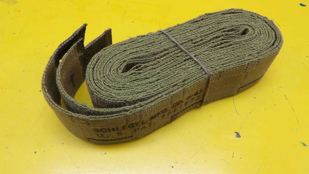 Original NOS WWII USGI .50 CALIBER CLOTH BMG  BELT  1943 Dated -img-0