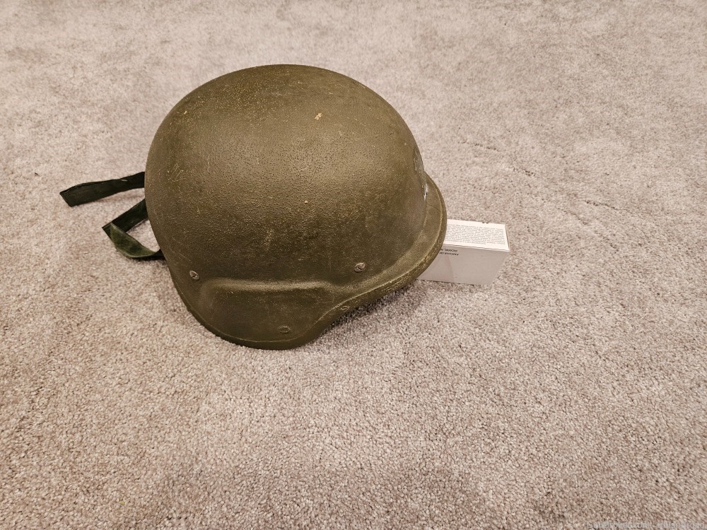 US military helmet, scratch but with all new straps.-img-0