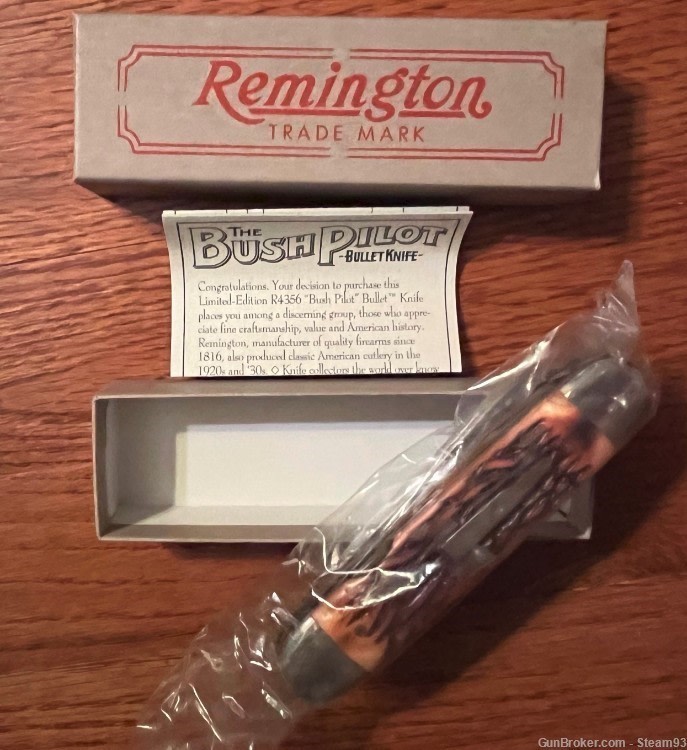 Remington Bullet Delrin Bush Pilot Knife R4356 -img-0