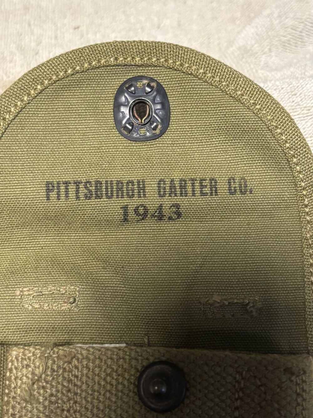 USGI M1 Carbine 15 round magazine pouch Pittsburgh Garter Co 1943-img-2