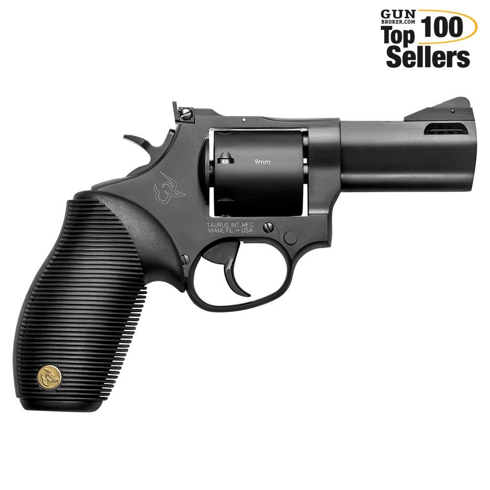TAURUS 692 357 Mag/38 Special +P/9mm 3in 7rd Matte Black Oxide Revolver-img-0