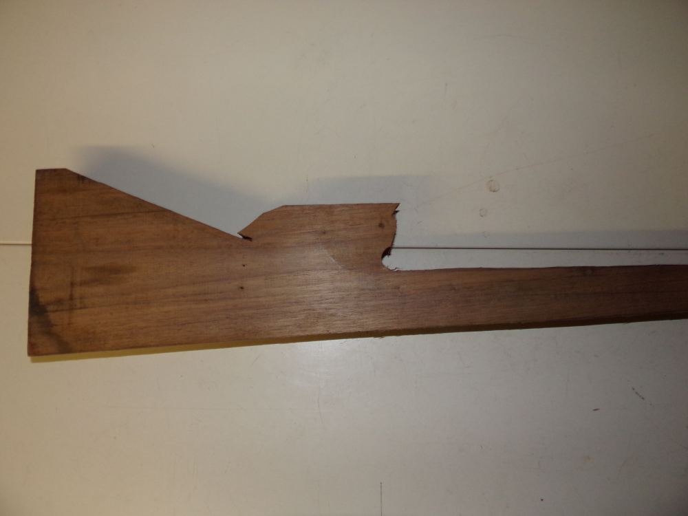 Wooden Rifle Stock Blank - 37 1/4" in Length - Unknown Wood-img-8