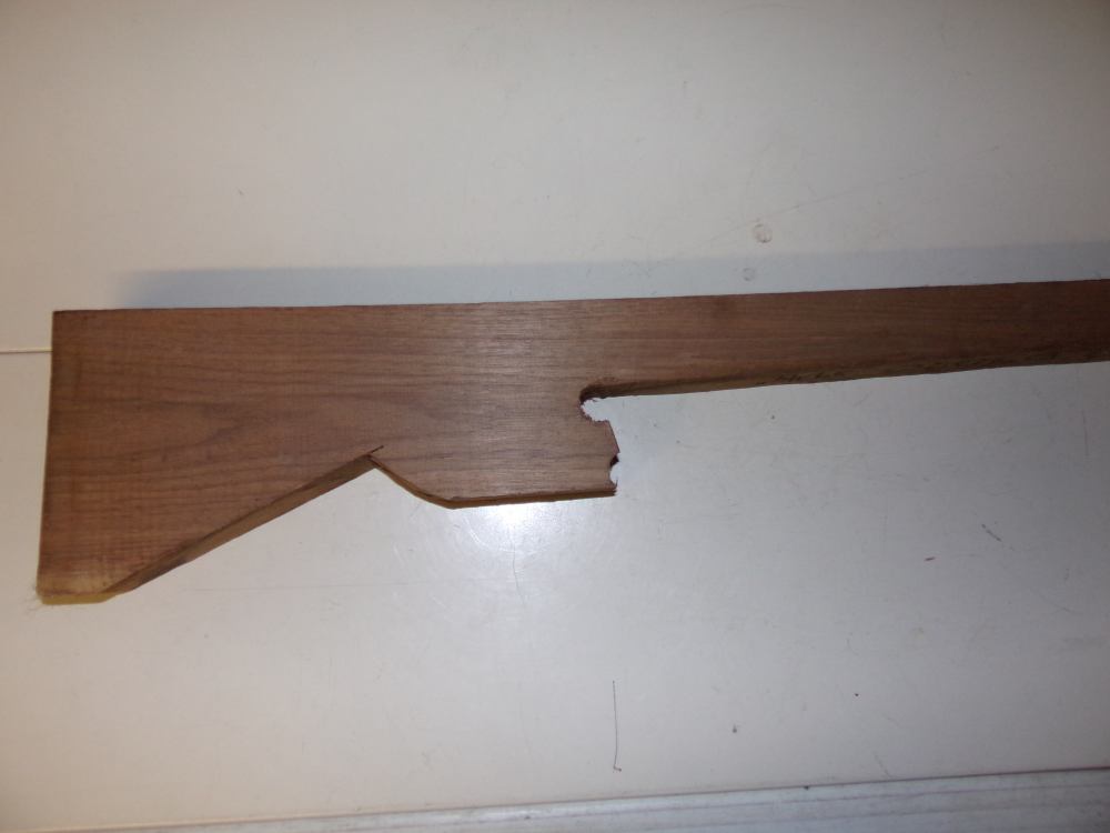 Wooden Rifle Stock Blank - 37 1/4" in Length - Unknown Wood-img-2