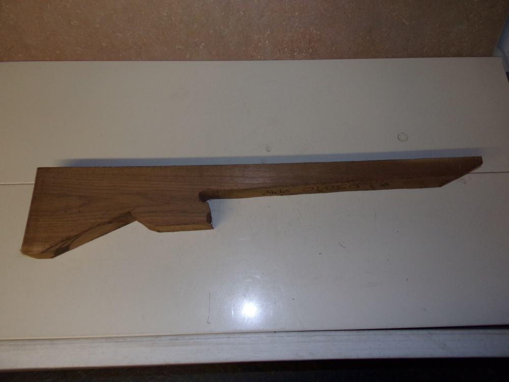 Wooden Rifle Stock Blank - 37 1/4" in Length - Unknown Wood-img-1