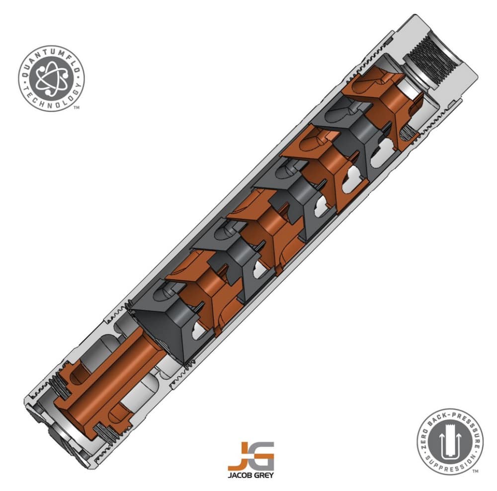 JG Artemis-X .22 Cal Suppressor, Direct Thread, Light Weight-img-2