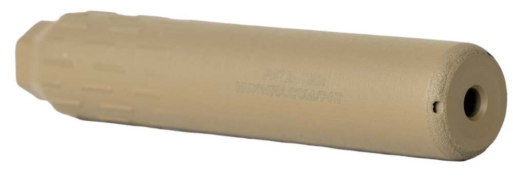 Huxwrx .22 cal Flow Ti Suppressor, 1/2 x 28 DT, FDE-img-1