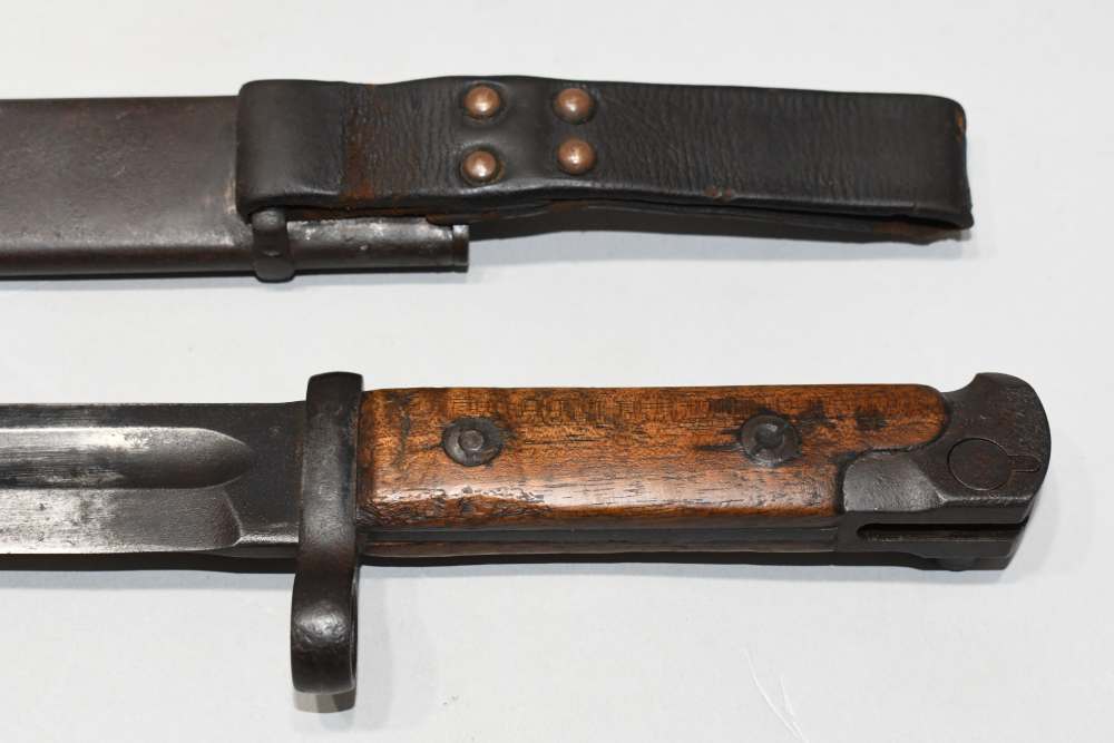 Scarce Original 1st Type Soviet Russian SVT-38 Long Bayonet & Scabbard-img-5