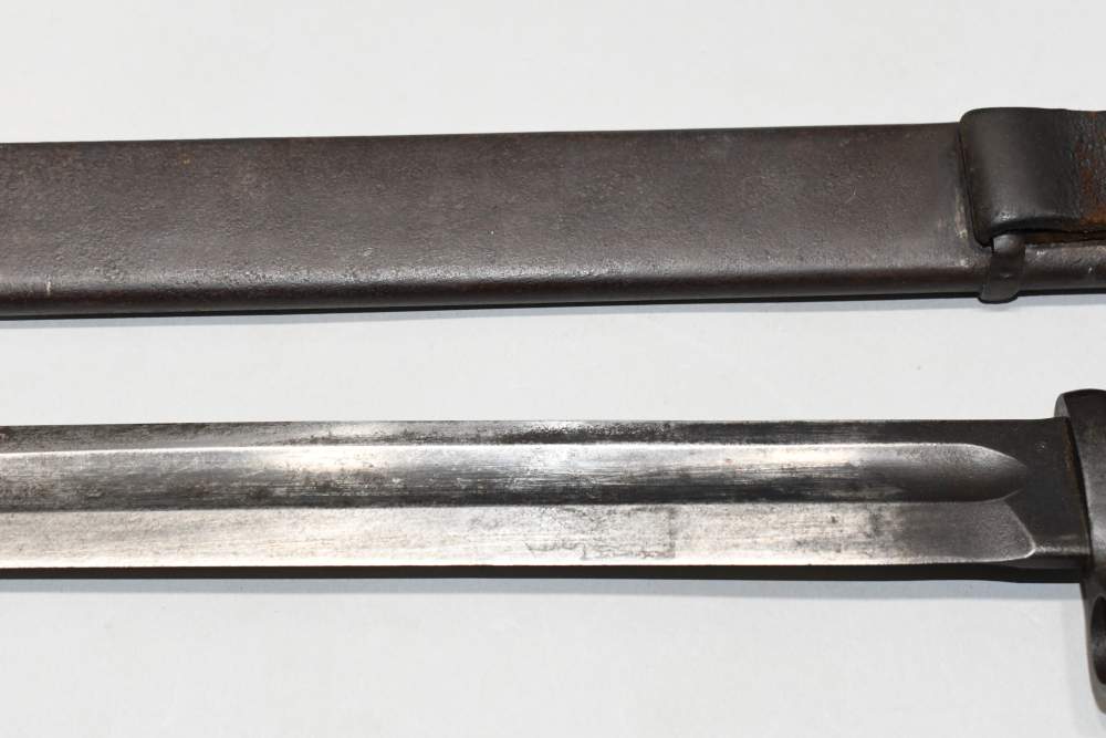 Scarce Original 1st Type Soviet Russian SVT-38 Long Bayonet & Scabbard-img-6