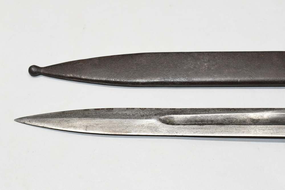 Scarce Original 1st Type Soviet Russian SVT-38 Long Bayonet & Scabbard-img-7