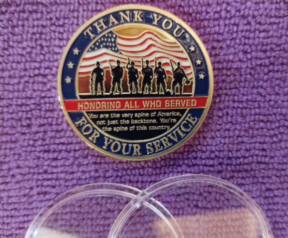 Thank You Veteran Challenge Coins Lot of 3-img-0