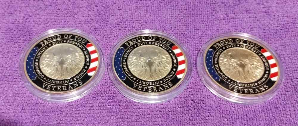 Thank You Veteran Challenge Coins Lot of 3-img-2